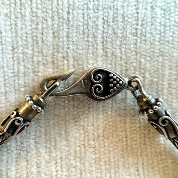 Brighton Bali Sterling Silver Large Ornate Cross Necklace - Picture 5 of 10